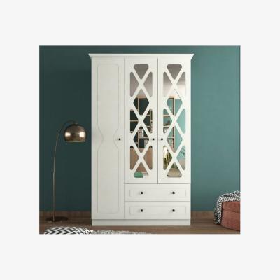 The Range Efes 3 Doors and 2 Drawers Wardrobe - White