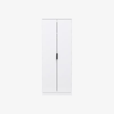 The Range Diego Ready Assembled Tall Plain Wardrobe - White Matt