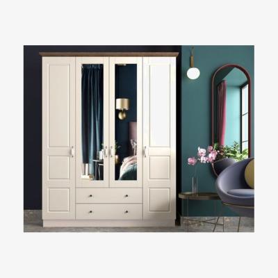 The Range Klistra 4 Doors and 2 Drawers Wardrobe - White