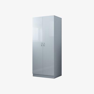 The Range Chiswick 2 Door Wardrobe Gloss  - Gloss Grey