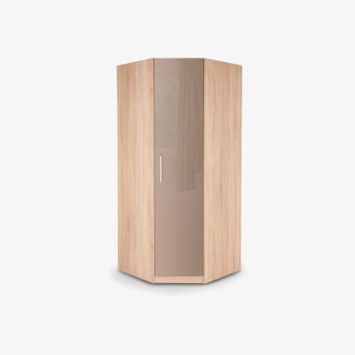 The Range Ashburton Corner Wardrobe - Oak / Gloss Mocha