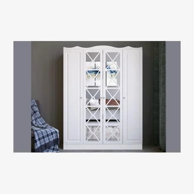 The Range Alfia 4 Doors Wardrobe 140 cm - White