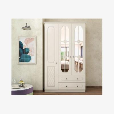 The Range Aspendos 3 Doors and 2 Drawers Wardrobe - White