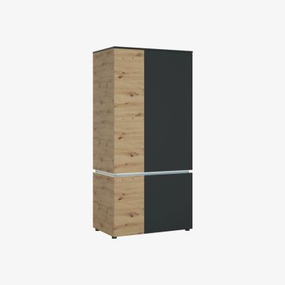 The Range Luci 4-Door Wardrobe - Black