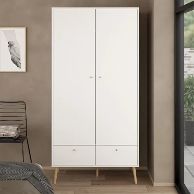 The Range Cumbria Wardrobe 2 Doors 2 Drawers - White