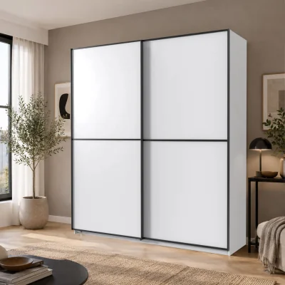 The Range Ulm 180cm White Sliding Door Wardrobe - White