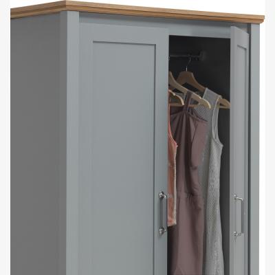 The Range Eaton 2 Door Wardrobe - Grey