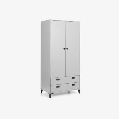 The Range Lakers Locker 2 Door 2 Drawer Wardrobe - Grey