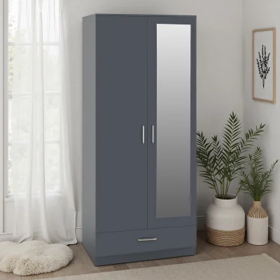 The Range Dakota Mirrored Wardrobe