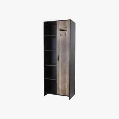 The Range Cargo Black Wood Effect Bedroom Wardrobe - Brown