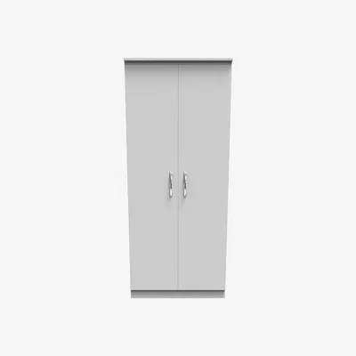 The Range Avon 2ft6in Plain Wardrobe in White Matt - White Matt