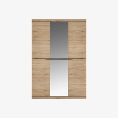The Range Kala Three Door Mirror Wardrobe - Oak