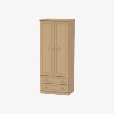 The Range Pembury Two Drawer Wardrobe - Oak