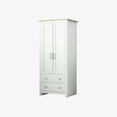 The Range Westbury Traditional 2 Door 2 Drawer Cream Light Oak Shaker Style - Cream Light