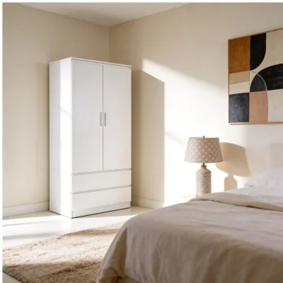 The Range Luca Tall Wardrobe - White