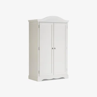 The Range Romance Full Hanging Double Wardrobe - Antique White