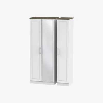 The Range Elmley Three Door Mirrored Wardrobe