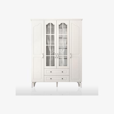 The Range DIANA Plus 4 Door 2 Drawers Wardrobe, White - White