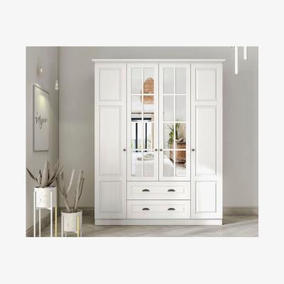 The Range Knidos 4 Doors and 2 Drawers Wardrobe white - White