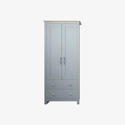 The Range Balmoral Combination 2 Door Wardrobe - Matt Grey