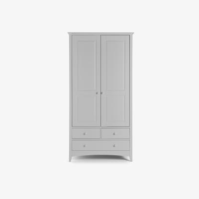 The Range Cameo Grey 2 Door Wardrobe - Dove Grey