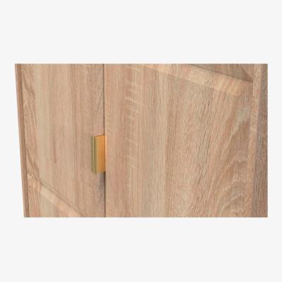 The Range Cube Ready Assembled 2 Door 2 Drawer Wardrobe - Bardolino Oak
