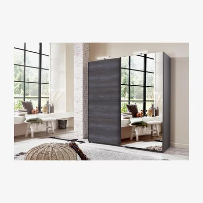 The Range Herne Sliding Wardobe - Digi Steel