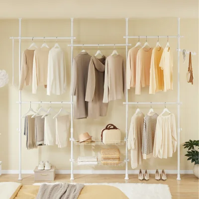 The Range SoBuy Adjustable Wardrobe Storage Shelving - White