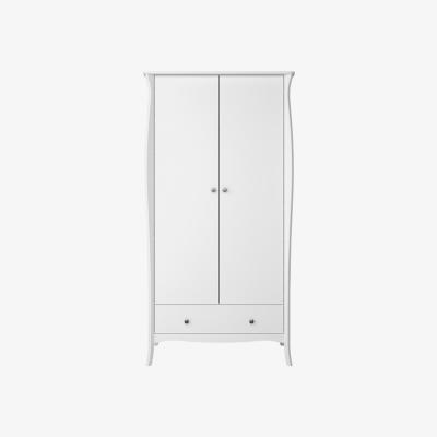 The Range Steens Baroque One Drawer Wardrobe - White