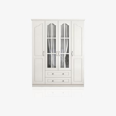 The Range JULES 4 Door 2 Drawer Wardrobe, White - White