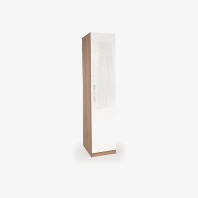 The Range Ashburton One Door Wardrobe - Oak / Gloss White