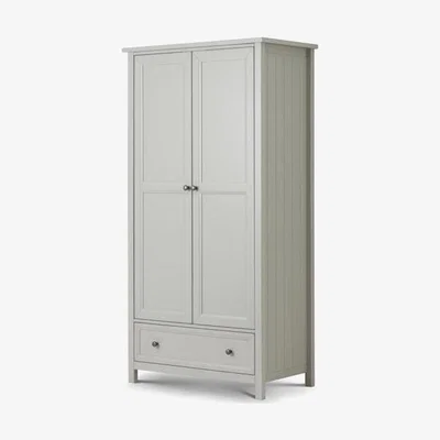 Teddy Beau Julian Bowen Maine 2 Door Wardrobe / Dove Grey / Combination, 2 Doors