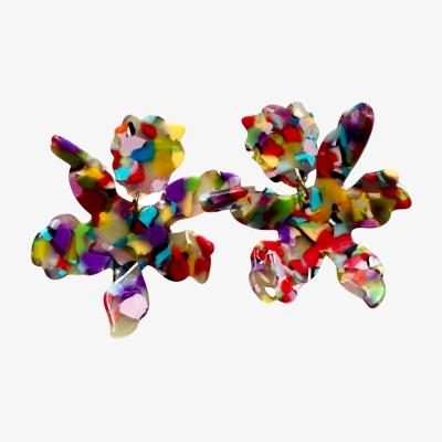 Wolf & Badger Women's Paper Lily Earrings In Multicolor | Closet Rehab