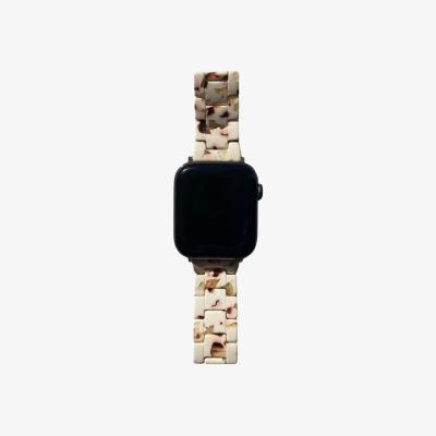 Wolf & Badger Women's Neutrals / White / Brown Apple Watch Band In Rich Nougat | Small | Closet Rehab