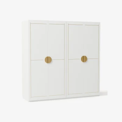 Westwing Modular Hinged Door Wardrobe Denise, 200 cm Wide, in various sizes