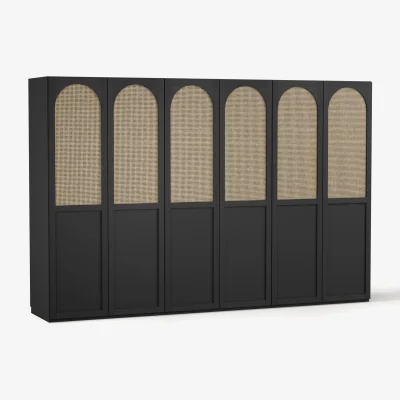 Westwing Modular Hinged Door Wardrobe Jeanne, 300 cm Wide, in various sizes