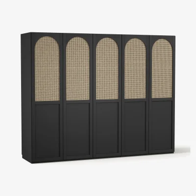 Westwing Modular Hinged Door Wardrobe Jeanne, 250 cm Wide, in various sizes