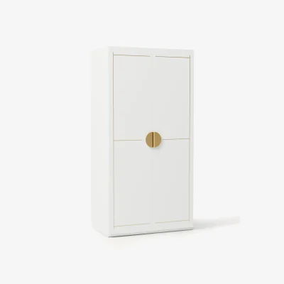 Westwing Modular Hinged Door Wardrobe Denise, 100 cm Wide, in various sizes