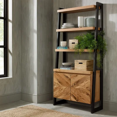 Arighi Bianchi Glendale Rustic Oak Open Display Unit