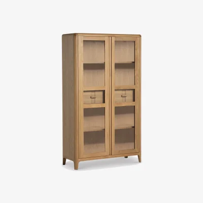 Barker and Stonehouse Maddison Display Cabinet, Neutral Oak | Barker & Stonehouse