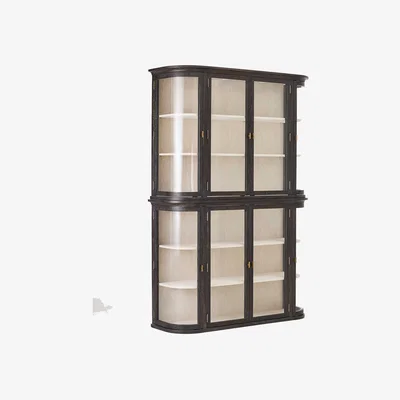 Barker and Stonehouse Sorrel Display Cabinet 159.5x50x234cm, Brown Oak | Barker & Stonehouse