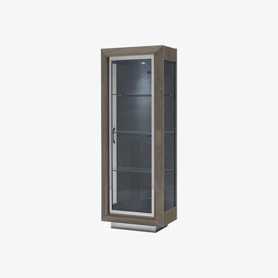 Barker and Stonehouse Vinci 1 Door Cabinet, Brown | Barker & Stonehouse
