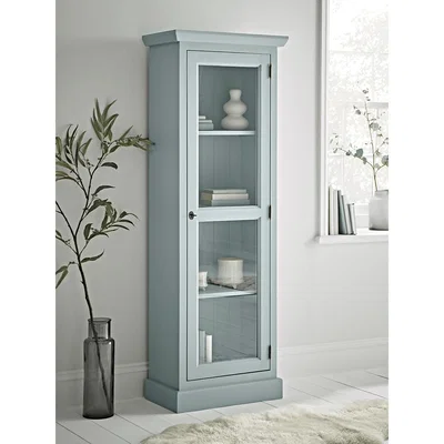 Cox and Cox Petite Display Cabinet - Swedish Blue