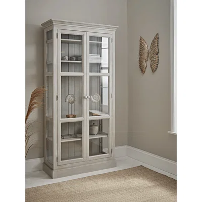 Cox and Cox Lotte Tall Glass Display Cabinet