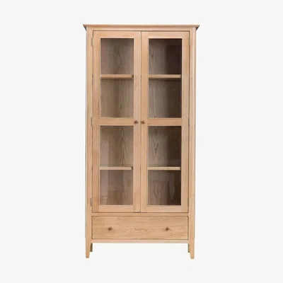Chiltern Oak Furniture Bergen Oak Display Cabinet