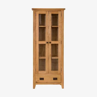 Chiltern Oak Furniture Rustic Oak Display Cabinet