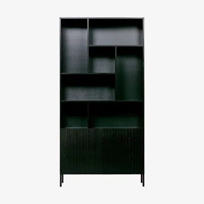 Cuckooland Woood Gravure Display Cabinet - Black