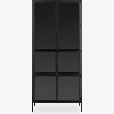 Cult Furniture Newcastle Large Display Cabinet, Black