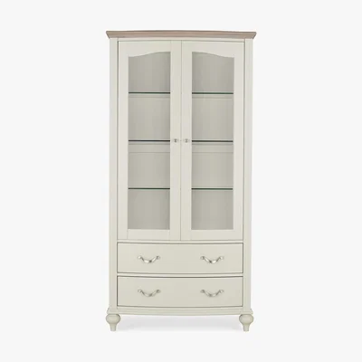 Dunelm Sophia Grey Display Cabinet Grey