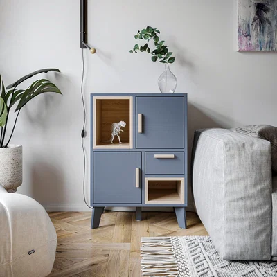 Dunelm Cobalt Small Sideboard Grey Grey